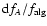 ${\rm d}f_{A}/f_{\rm alg}$
