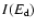 $I(E_{\rm d})$