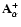 ${\bf A}^{+}_{\alpha}$