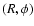 $(R,\phi)$