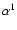 $\alpha^{1}$