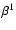 $\beta^{1}$