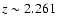 $z\sim2.261$