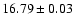 $16.79 \pm 0.03$