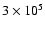 $ 3\times 10^5$