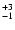 $_{\rm -1 }^{+3 }$