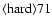 ${\rm\langle hard \rangle 71}$