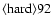${\rm\langle hard \rangle 92 }$