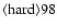 ${\rm\langle hard \rangle 98 }$