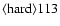 ${\rm\langle hard \rangle 113 }$