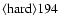 ${\rm\langle hard \rangle 194}$