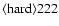 ${\rm\langle hard \rangle 222 }$