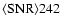 ${\rm\langle SNR\rangle 242 }$