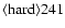 ${\rm\langle hard \rangle 241 }$