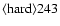 ${\rm\langle hard \rangle 243 }$