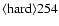 ${\rm\langle hard \rangle 254 }$