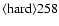 ${\rm\langle hard \rangle 258 }$