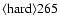 ${\rm\langle hard \rangle 265 }$