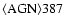 ${\rm\langle AGN\rangle 387}$