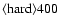 ${\rm\langle hard \rangle 400 }$