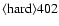 ${\rm\langle hard \rangle 402 }$