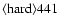 ${\rm\langle hard \rangle 441 }$