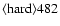${\rm\langle hard \rangle 482 }$