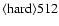 ${\rm\langle hard \rangle 512 }$