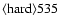 ${\rm\langle hard \rangle 535}$