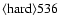 ${\rm\langle hard \rangle 536 }$