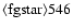 ${\rm\langle fg star\rangle 546}$