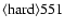${\rm\langle hard \rangle 551 }$