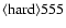 ${\rm\langle hard \rangle 555 }$