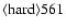 ${\rm\langle hard \rangle 561 }$