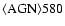 ${\rm\langle AGN \rangle 580 }$