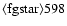 ${\rm\langle fg star\rangle 598 }$