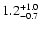 $1.2^{\rm +1.0}_{-0.7}$