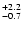 $_{\rm - 0.7 }^{+2.2 }$