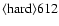 ${\rm\langle hard \rangle 612 }$