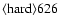 ${\rm\langle hard \rangle 626 }$