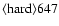 ${\rm\langle hard \rangle 647 }$