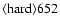${\rm\langle hard \rangle 652 }$