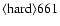 ${\rm\langle hard \rangle 661 }$