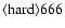 ${\rm\langle hard \rangle 666 }$