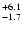 $_{\rm - 1.7 }^{+6.1 }$
