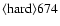 ${\rm\langle hard \rangle 674 }$