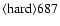 ${\rm\langle hard \rangle 687 }$