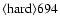 ${\rm\langle hard \rangle 694 }$