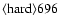 ${\rm\langle hard \rangle 696 }$