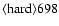${\rm\langle hard \rangle 698 }$